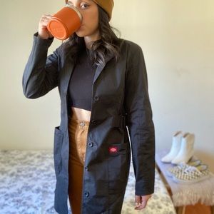 NWT Dickies black trench coat